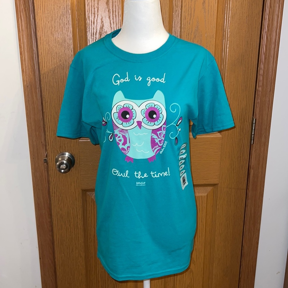 Kerusso God is Good Owl the Time Shirt